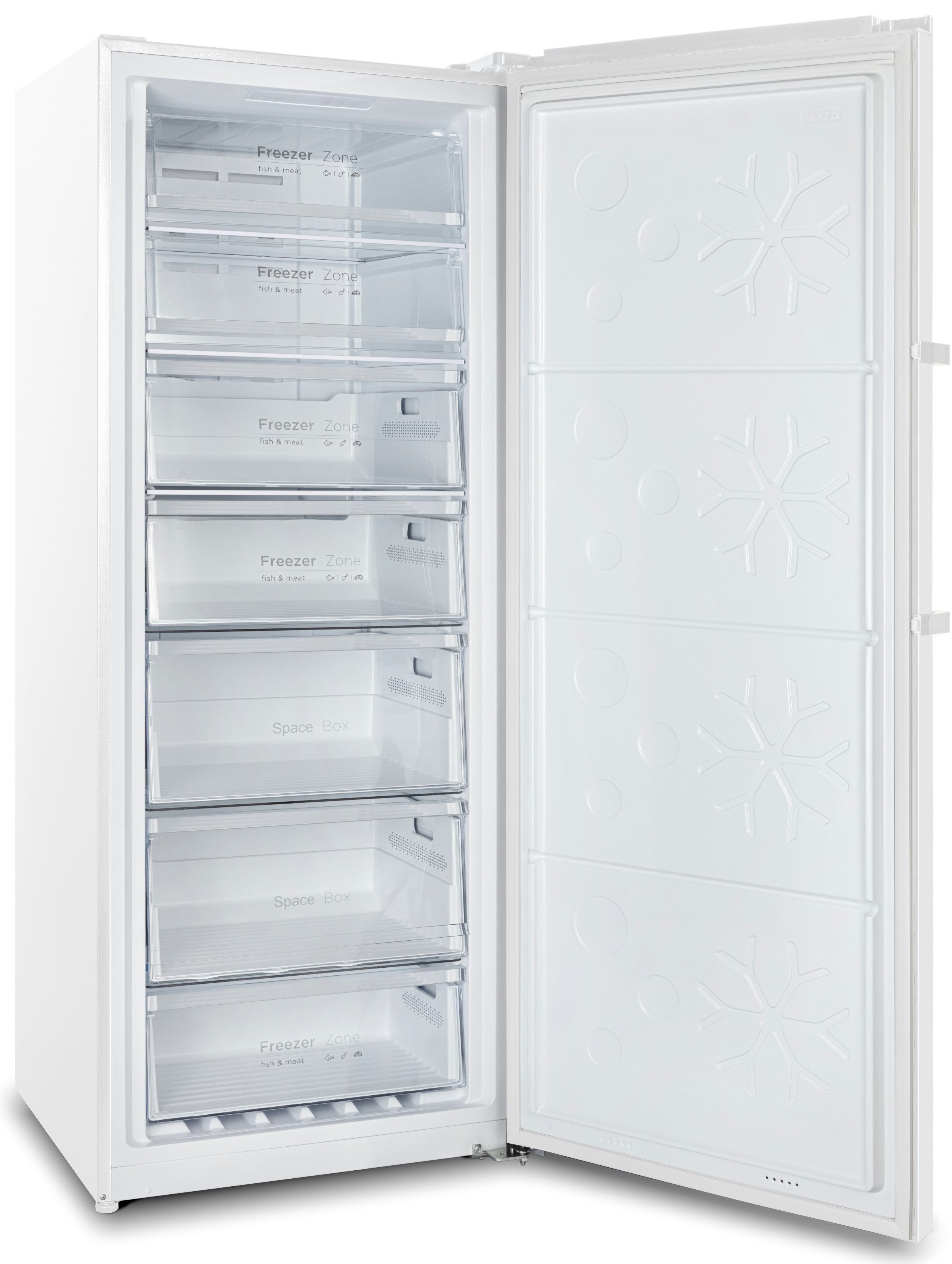SCHOEPF Gefrierschrank GS380SD, 185,5 cm hoch, 71 cm breit, XXl-Gefrierschrank, 380l, digitale Temperaturanzeige, LED-Beleuchtung