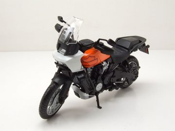 Maisto® Modellmotorrad Harley Davidson Pan America 1250 2021 orange weiß Modellmotorrad 1:12, Maßstab 1:12