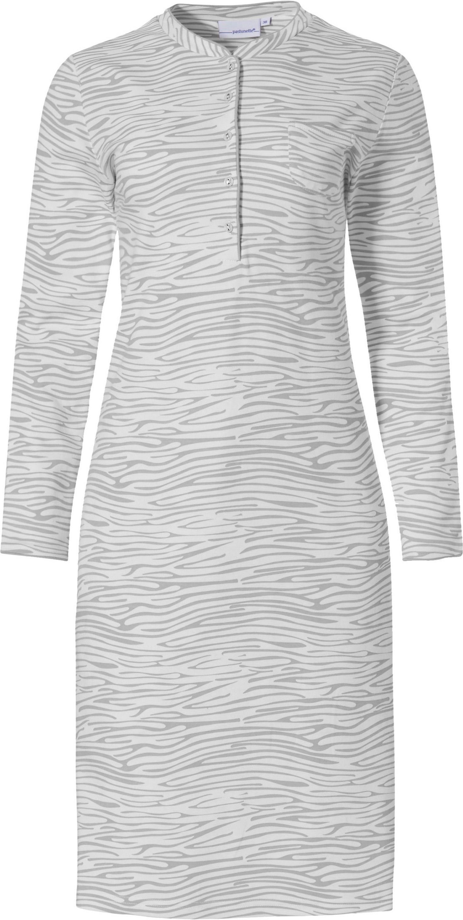Pastunette Nachthemd Pastunette Damen Nachthemd (1-tlg) Baumwolle auch in großen Größen grey