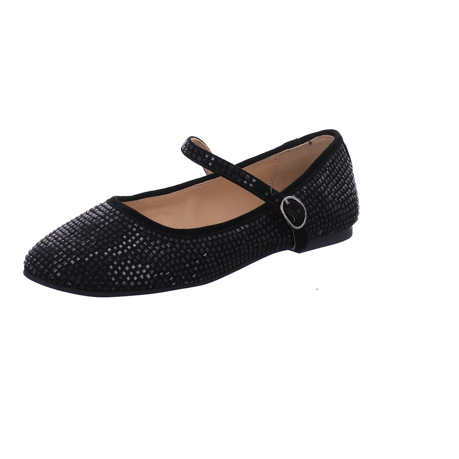 Alma en Pena Black sueder Ballerina