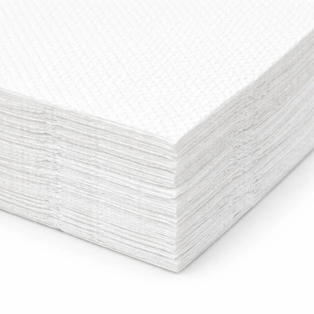 PACKEO Papierserviette 1/4-Falz 33×33 cm, 1-lagig, Weiß, Gastronomie Servietten, (1000 St) – Bild 4 von 4