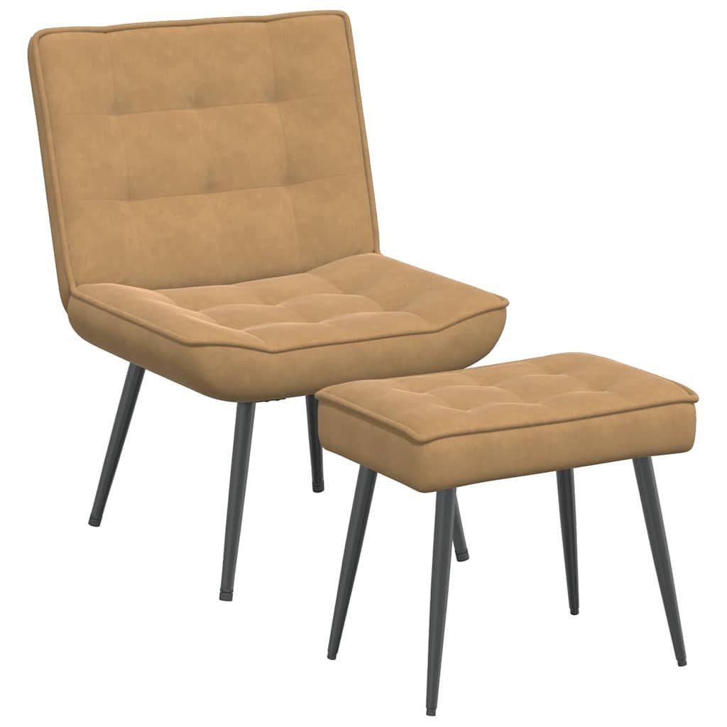 vidaXL Relaxsessel Relaxsessel mit Hocker Braun günstig online kaufen