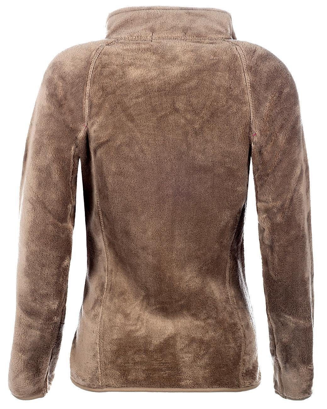 Geographical Norway Fleecejacke Damen Regular Fit Jacke baupaline Taupe S M günstig online kaufen