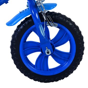 Volare Kinderfahrrad Disney Stitch, Blau, 12 Zoll, (1-tlg), Hupe, höhenverstellbarer Sattel und Lenker, abnehmbaren Seitenrädern