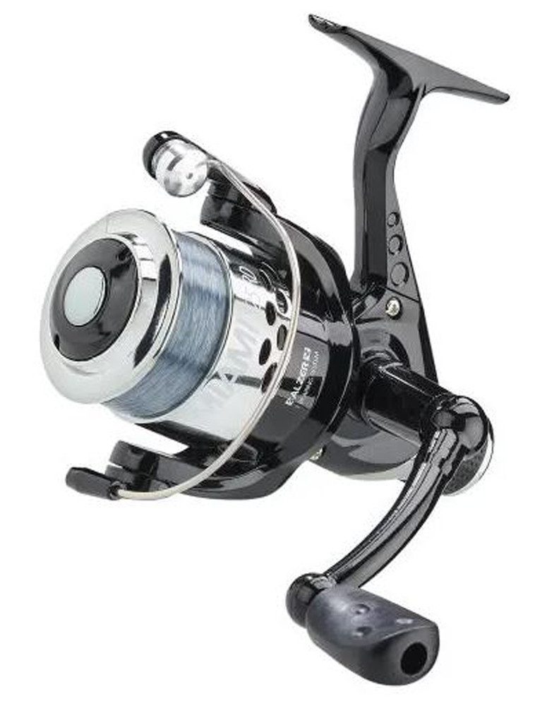 Balzer Stationärrolle), Balzer Heckbremsrolle Miami 125 RD, mit Schnur