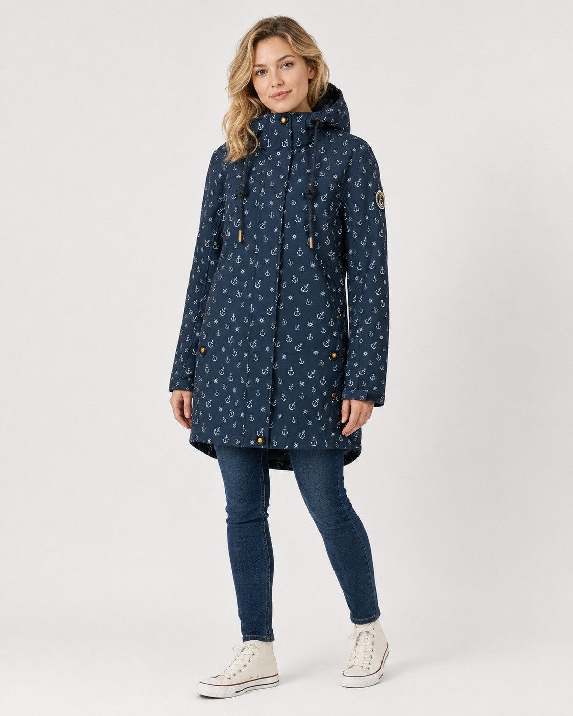 ankerglut Funktionsjacke Friesennerz Ankerglutschein II Regenmantel, Longjacket auch in Großen Größen erhältlich – Bild 2 von 5