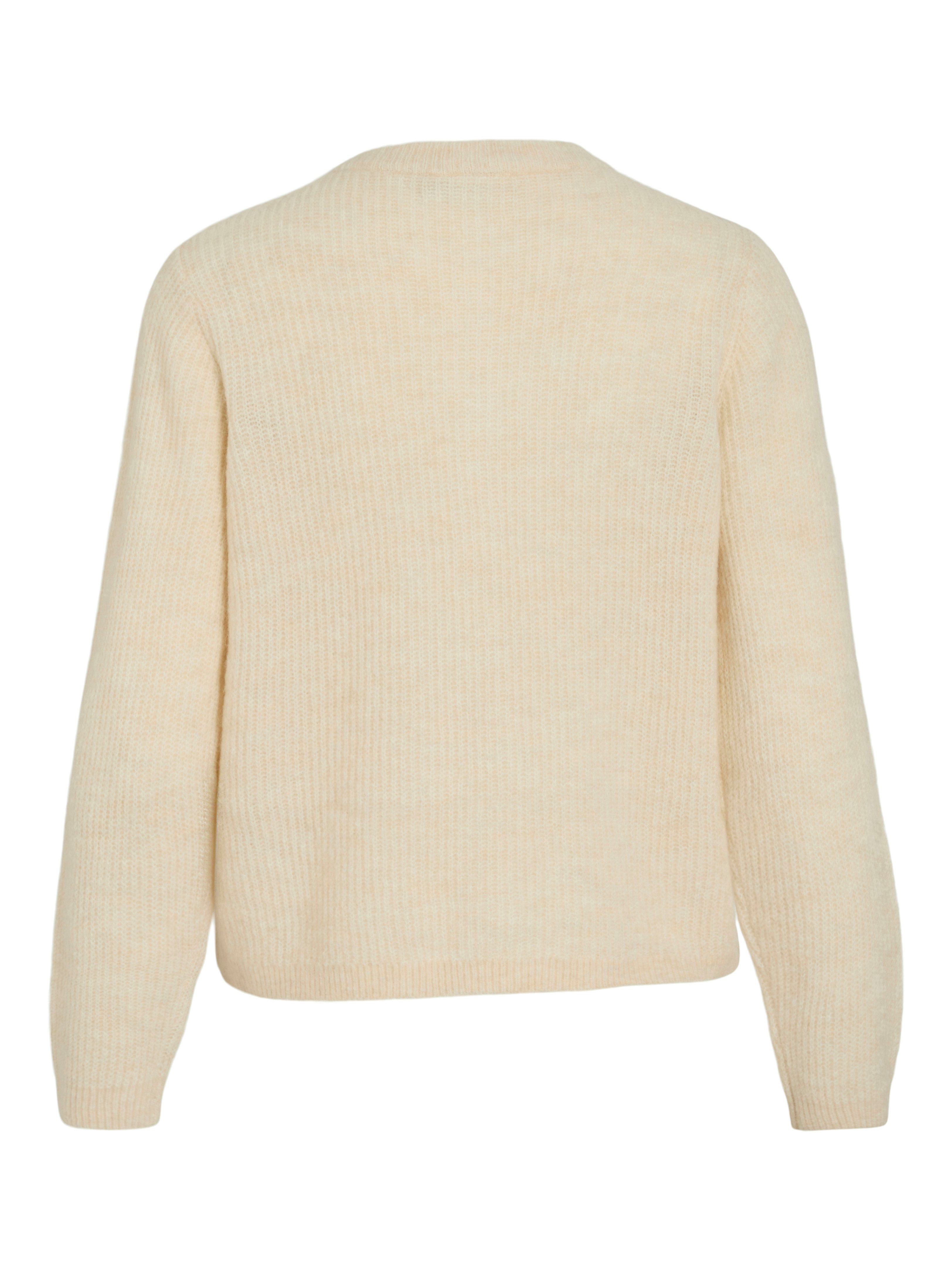 Vila Strickjacke VILORY O-NECK L/S KNIT CARDIGAN-NOOS Materialmix, regular fit