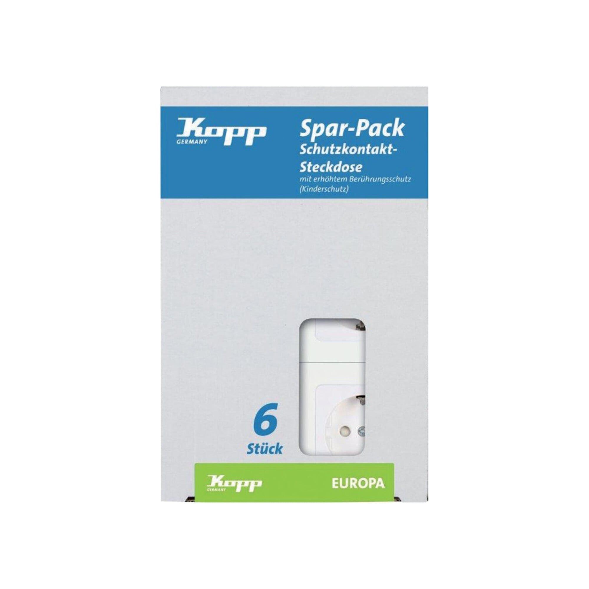 Kopp Stromverteiler Kopp Profi-Pack a 6 Schuko- Steckdosen UP EUR arkt.ws