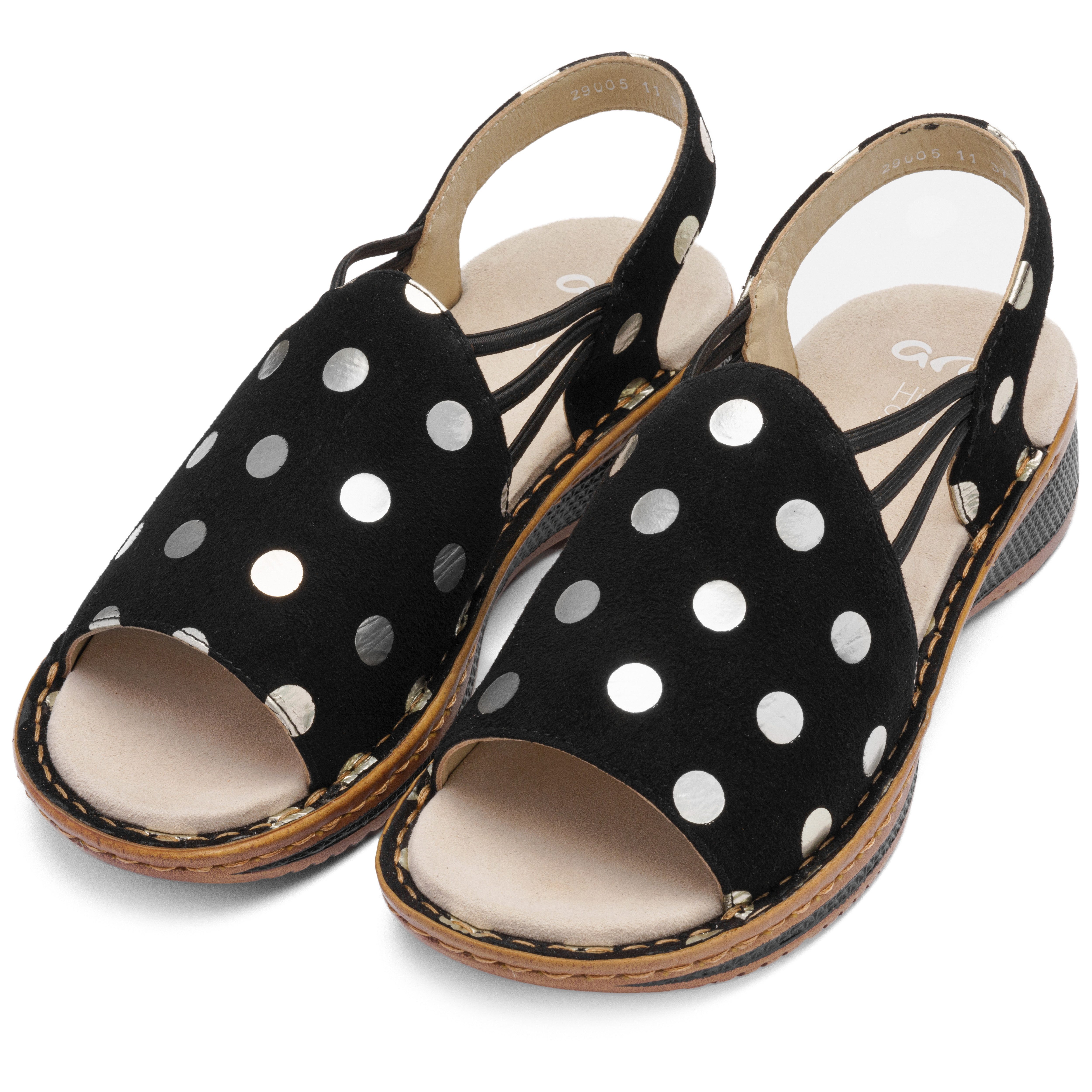 Ara HAWAII Riemchensandale, Sommerschuh, Sandalette, Keilabsatz, mit Stretch-Bänder, G-Weite