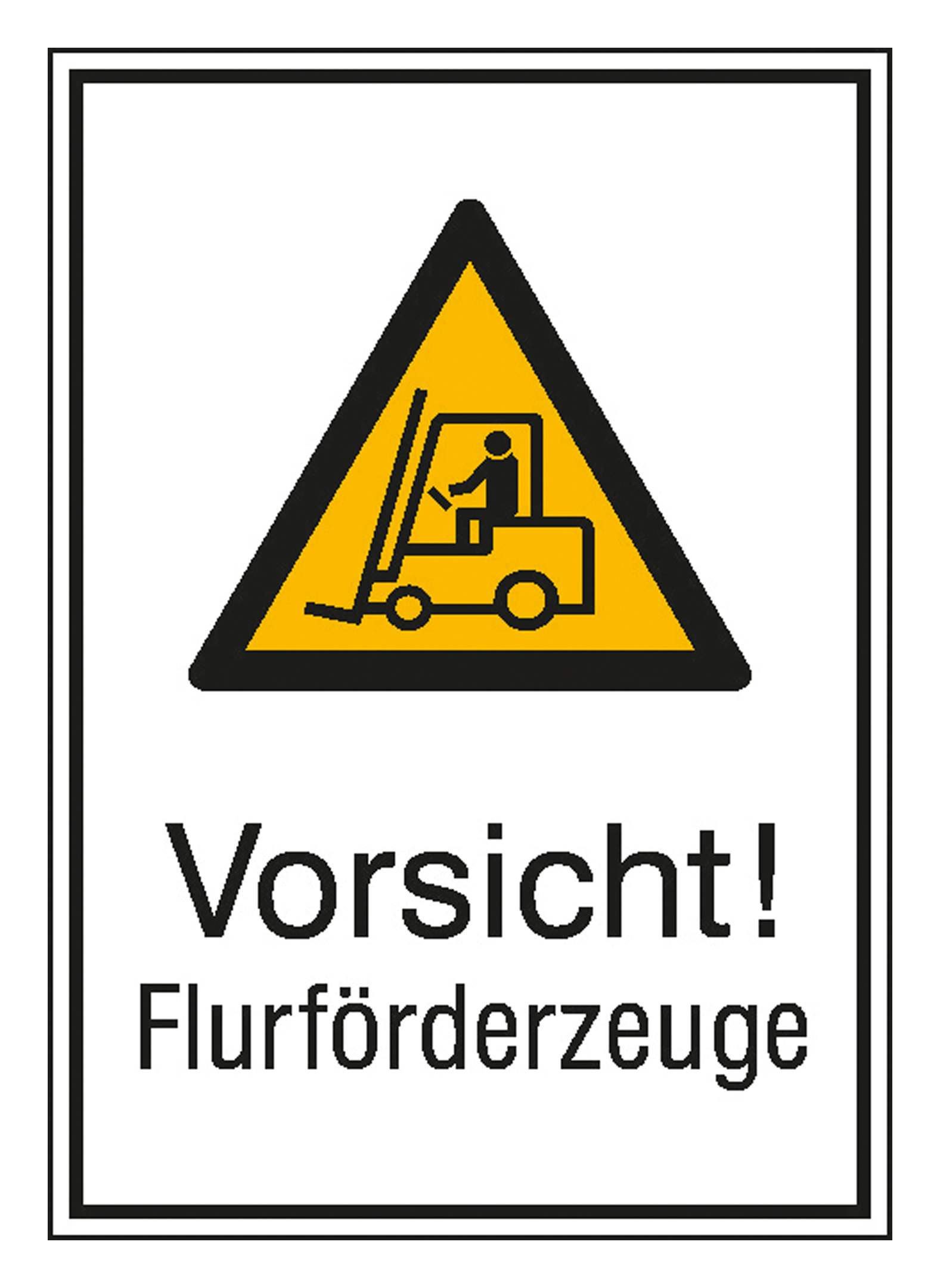 SafetyMarking Warnschild, Alu geprägt Flurförderzeuge 262 x 371 mm
