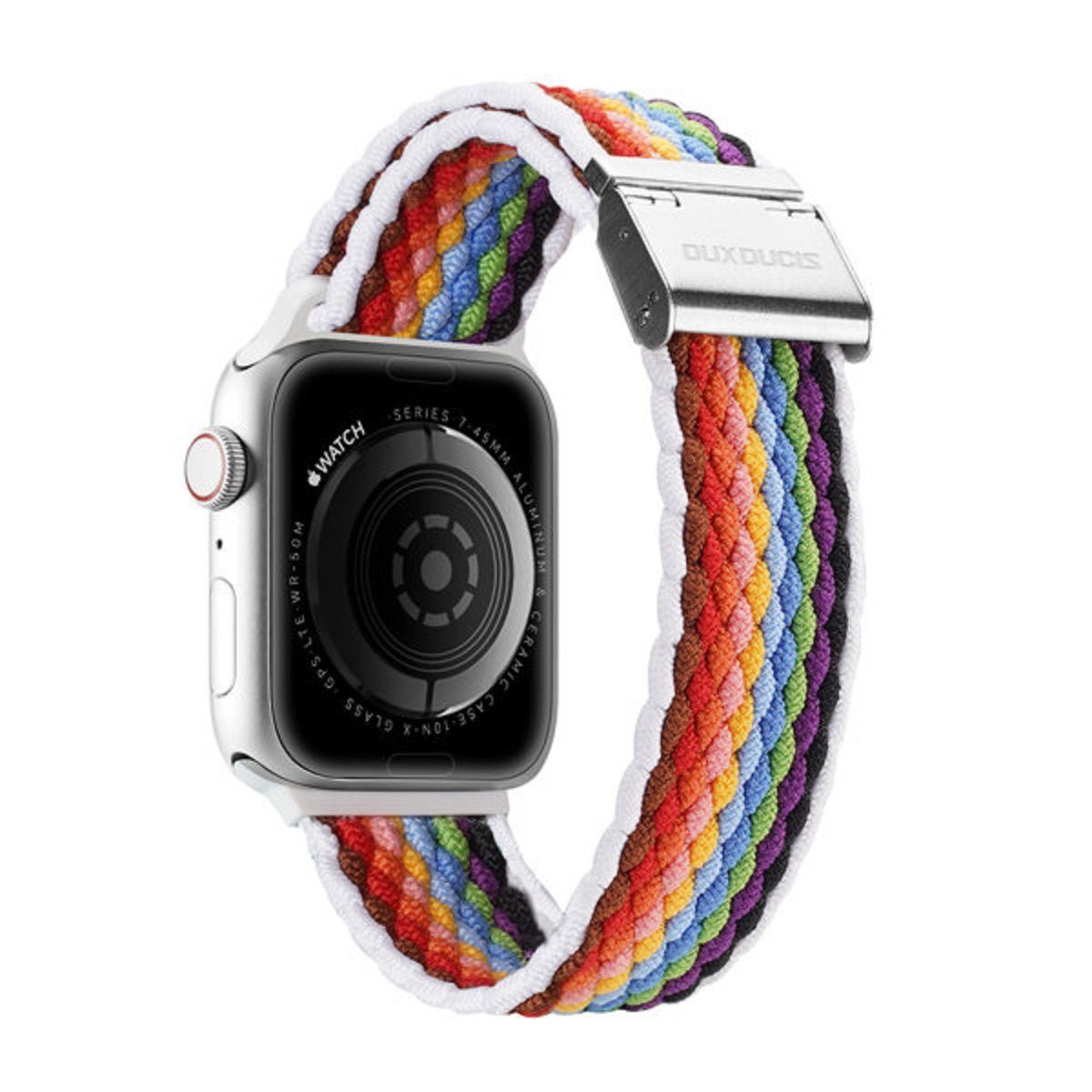 Watch) Ducis Strap Bunte Apple Version) (Mixture II Armband Schleifenarmband Uhrenarmband für Streifen Hell Dux