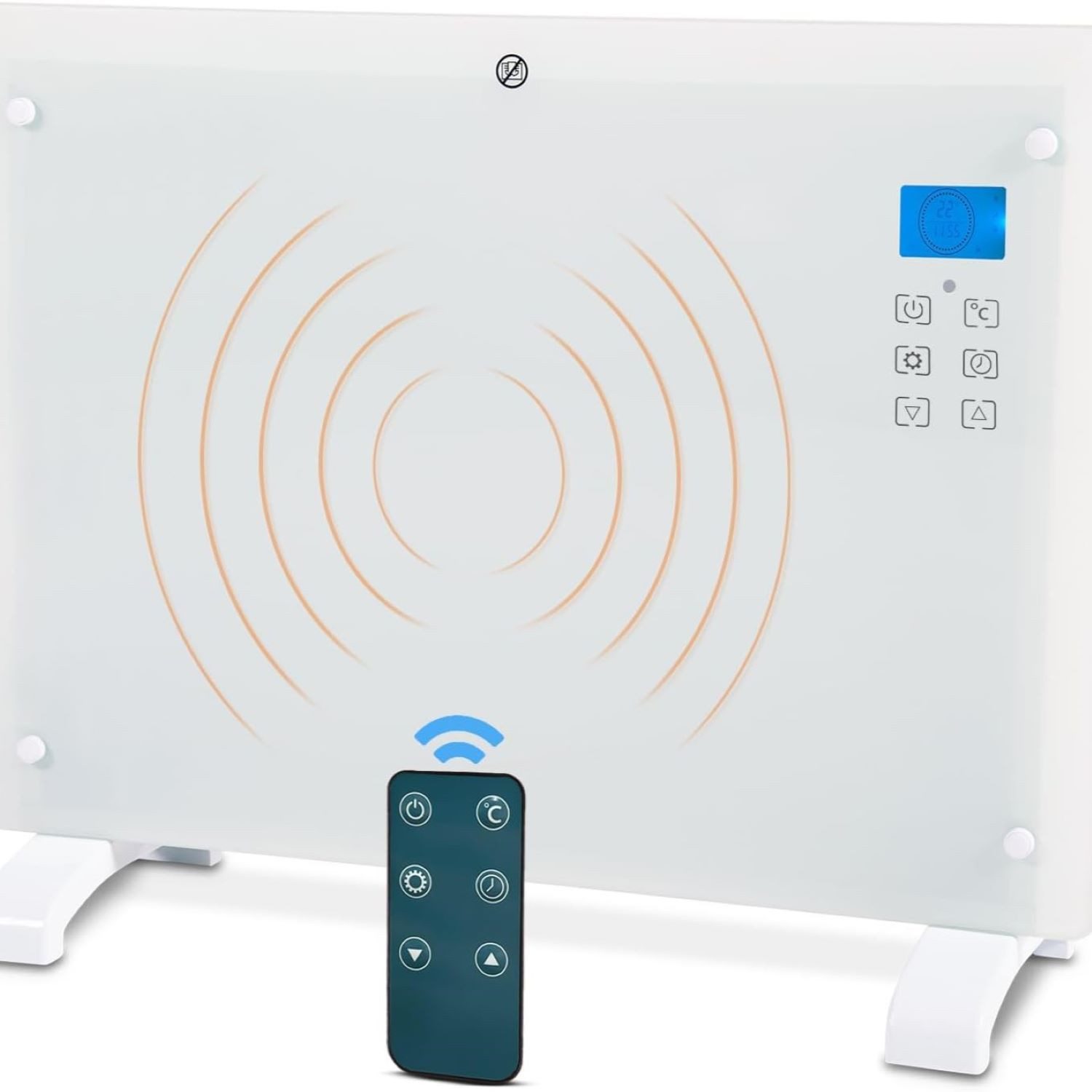 aktimeo Elektro-Heizkörper mit Strahlungswärme, mit Timer