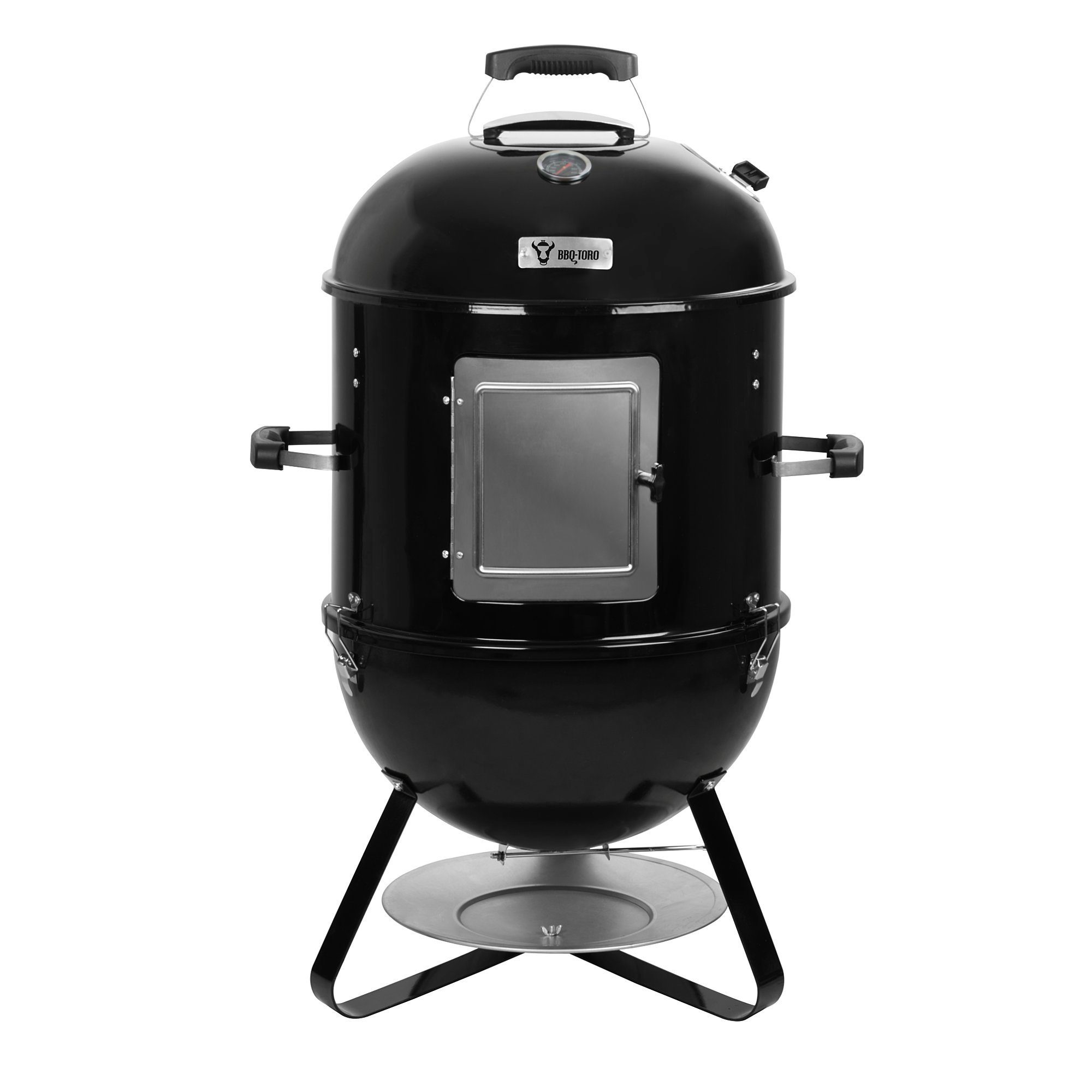 BBQ-Toro Räucherofen 3 in 1 Räuchertonne Ø 47 cm, 3in1 Smoker, Kugelgrill und Feuerstelle, Auch als Kugelgrill und Feuerstelle nutzbar