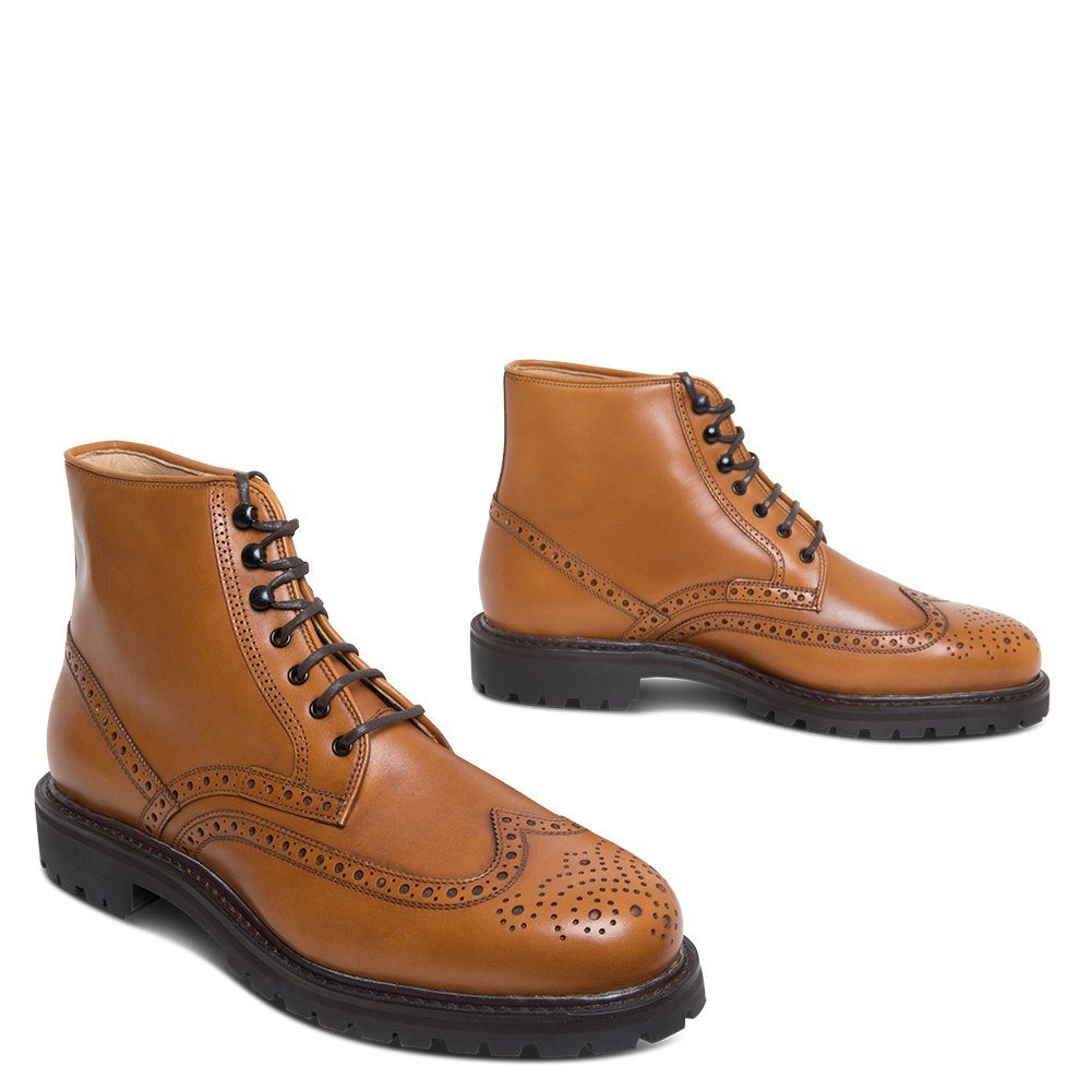 lászló Budapest Peter Schnürstiefelette handgefertigt in eigener Manufaktur