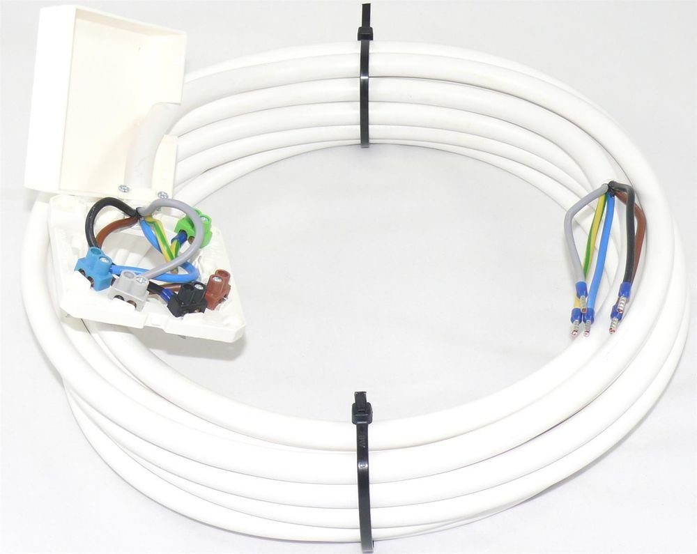 maxgo® SET 1,5m Herdanschlusskabel H05VV-F 5G2,5 inkl Herdanschlussdose AP/UP Elektro-Kabel, (150 cm)