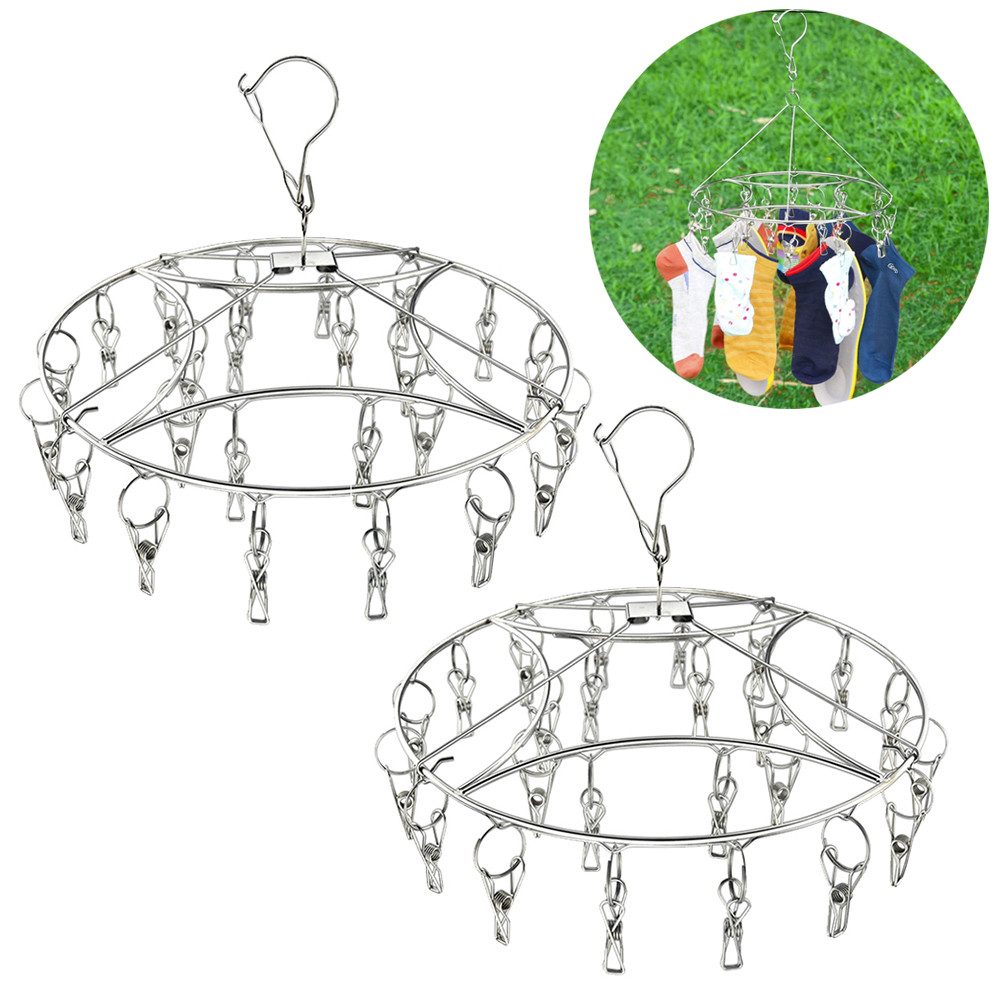 zggzerg Wäscheständer 2 Stück Edelstahl Sockentrockner, Winddichter Kleider günstig online kaufen