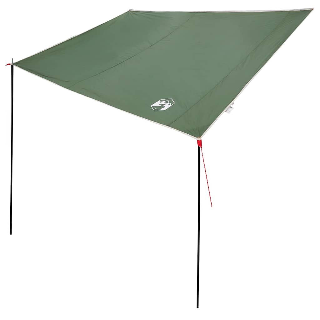 Kuppelzelt Wohnwagenmarkise Personen 240 x 350 cm Wasserdicht Grün Taft