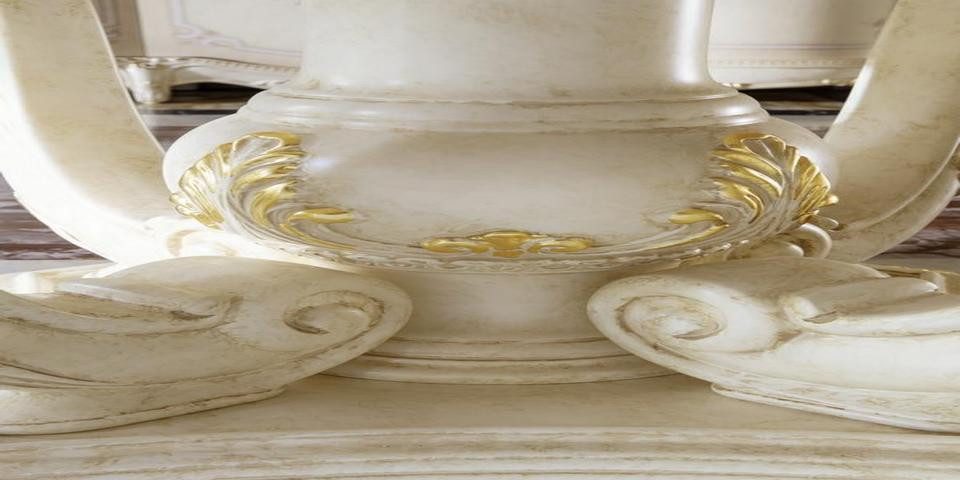 Xlmoebel Esstisch Runde Barock Rokoko Möbel Rundtische - Neuinterpretation Klassischer (1-St., Esstisch), Hergestellt in Europa