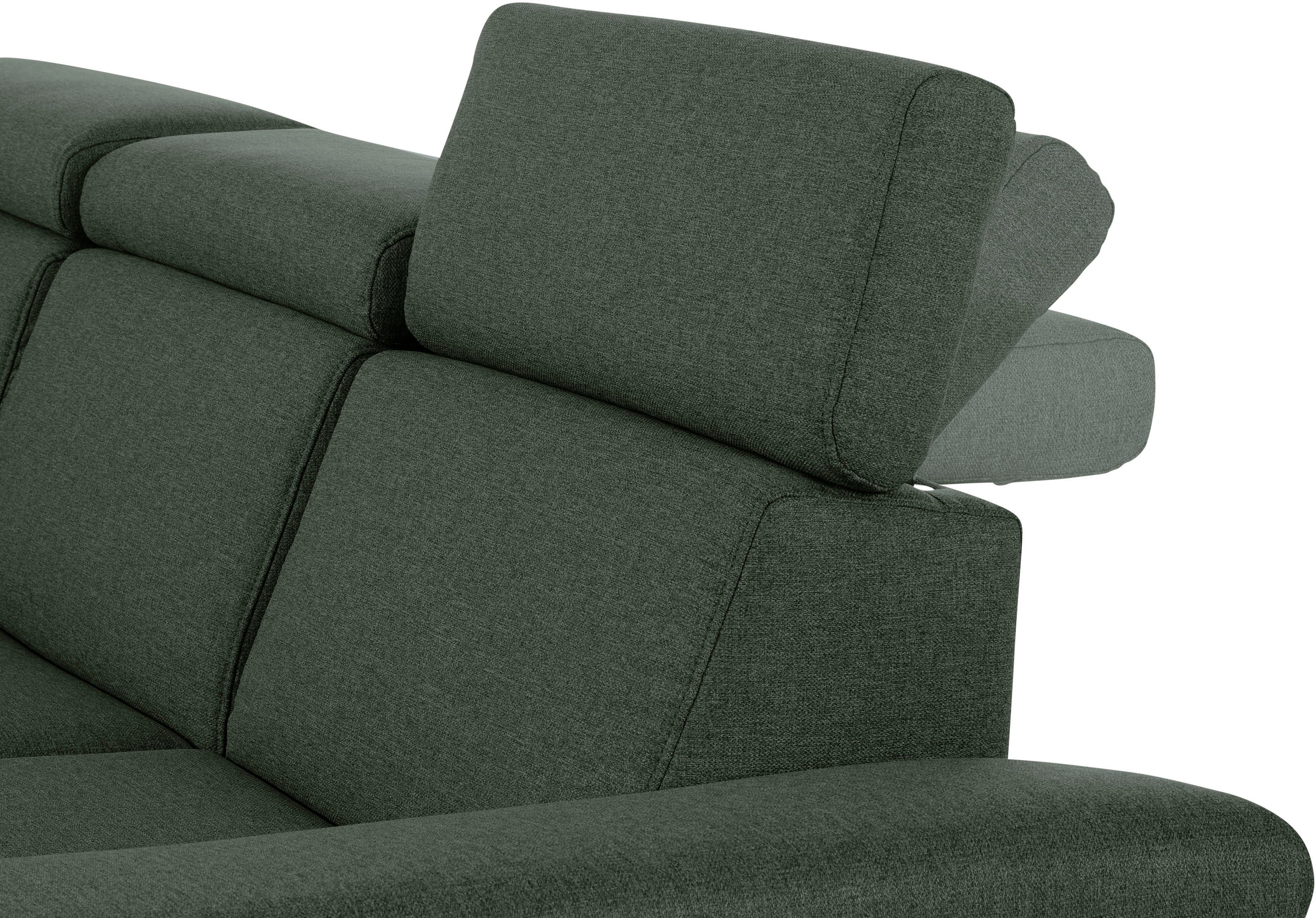 Ecksofa Style Places Rückenverstellung, of Luxus-Microfaser Trapino wahlweise in Luxus, mit Lederoptik