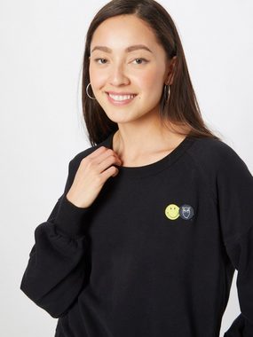 KnowledgeCotton Apparel Sweatshirt SMILEY™ (1-tlg) Drapiert/gerafft, Stickerei, Patches