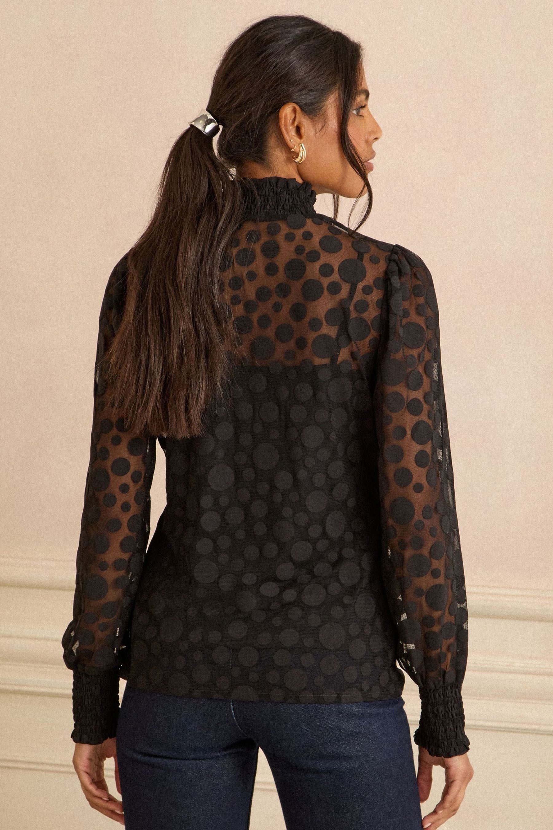 Love & Roses Langarmbluse Love & Roses Jersey-Oberteil mit Punkten, Petite günstig online kaufen