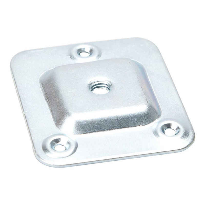 SO-TECH® Möbelfuß 4 Stück Tischbeinverbinder für Möbelbeine mit M8-Gewinde, (4-St), Anschraubplatte mit Bohrlöcher Ø 4 mm