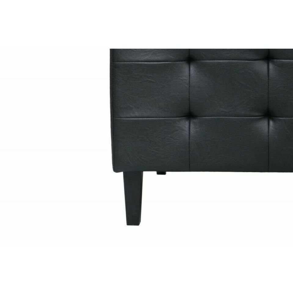 Made Couch Schwarze Sofa 3-Sitzer Sofa Neu, Design Chesterfield in Europe JVmoebel 3-er