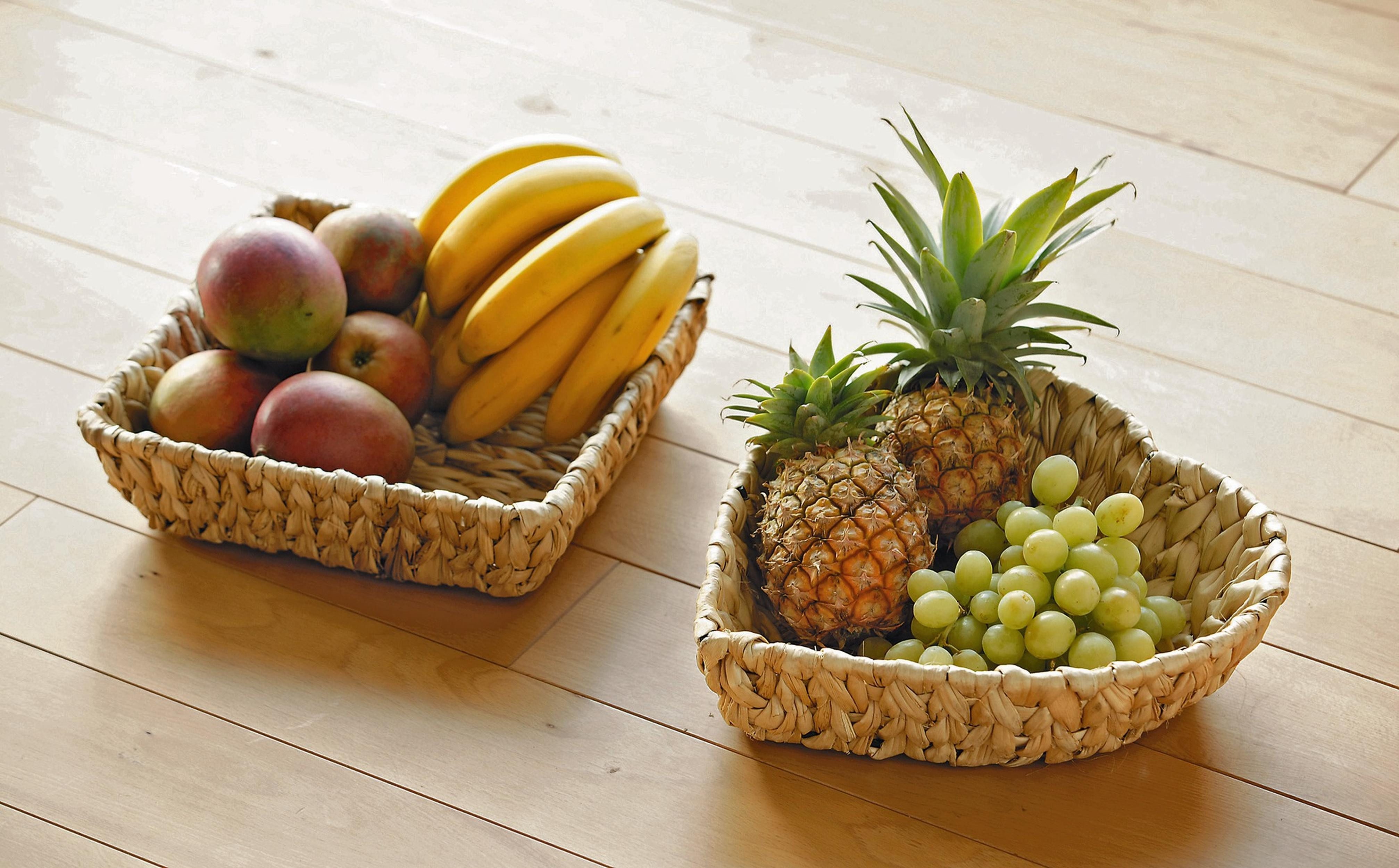 Dekoschale Schale aus Wasserhyazinthe 28x28 cm, Dekoschale, Obstschale