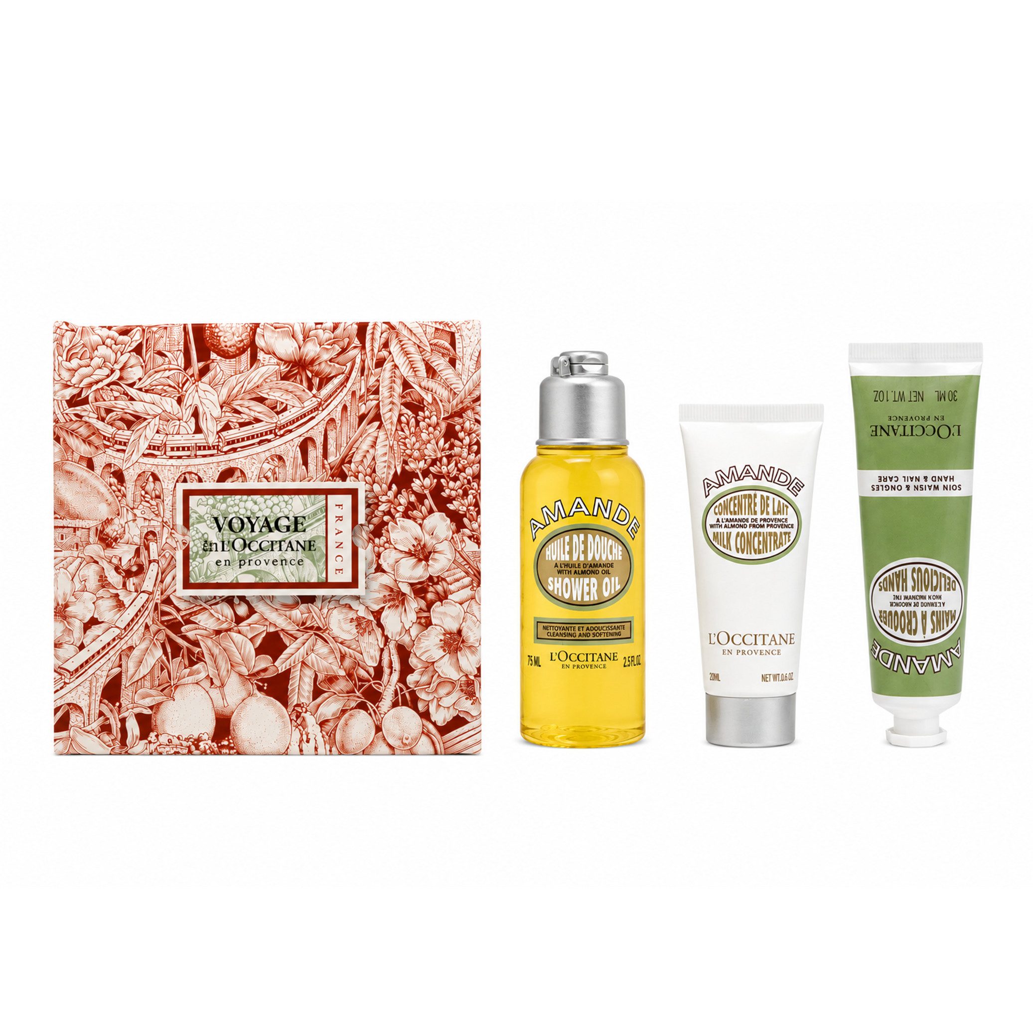 L'OCCITANE Hautreinigungs-Set L’Occitane Milk Concentrate 20ml + Shower oil 75ml + hand creme 30ml