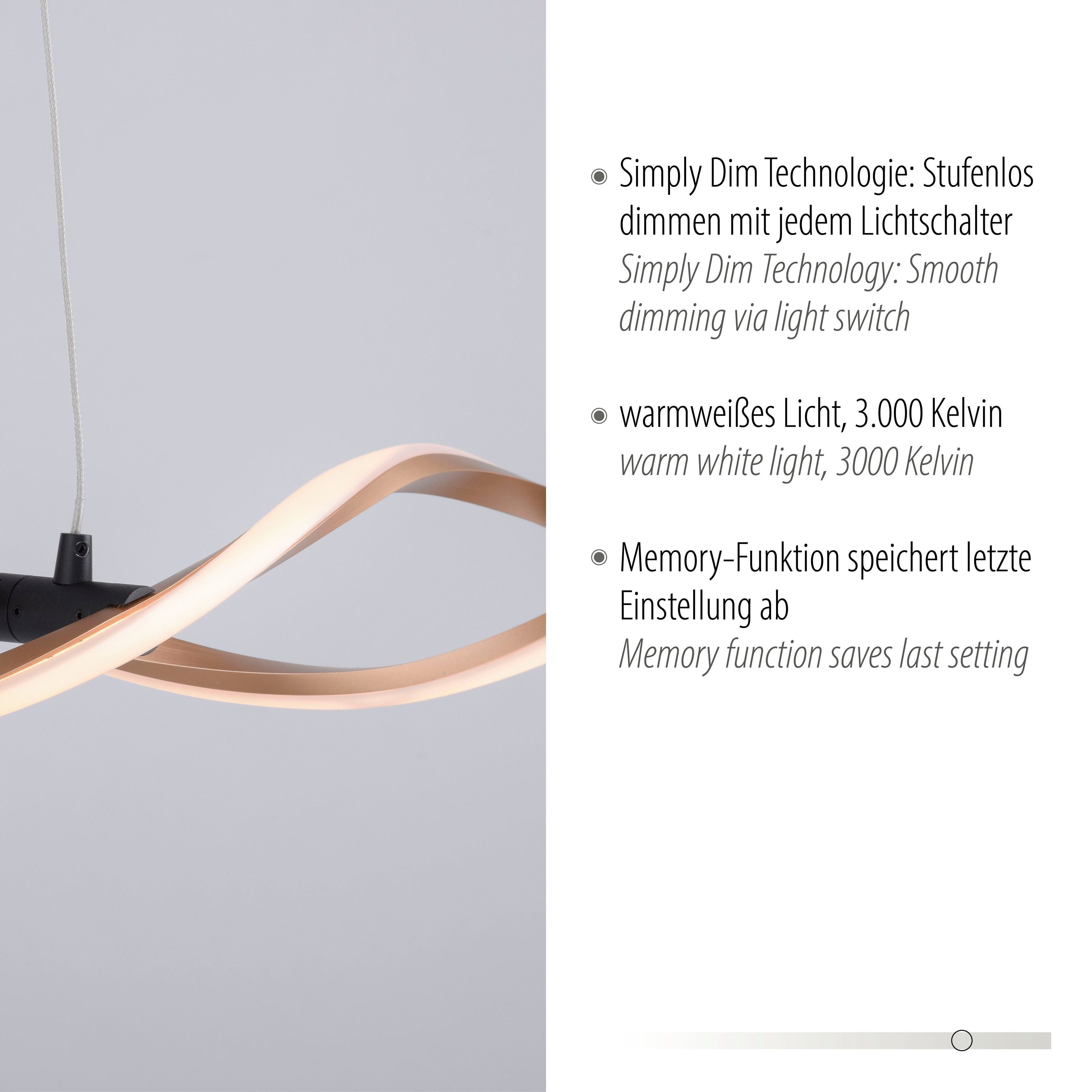 Paul Neuhaus Pendelleuchte POLINA, LED Simply integriert, LED, Dim Warmweiß, fest dimmbar