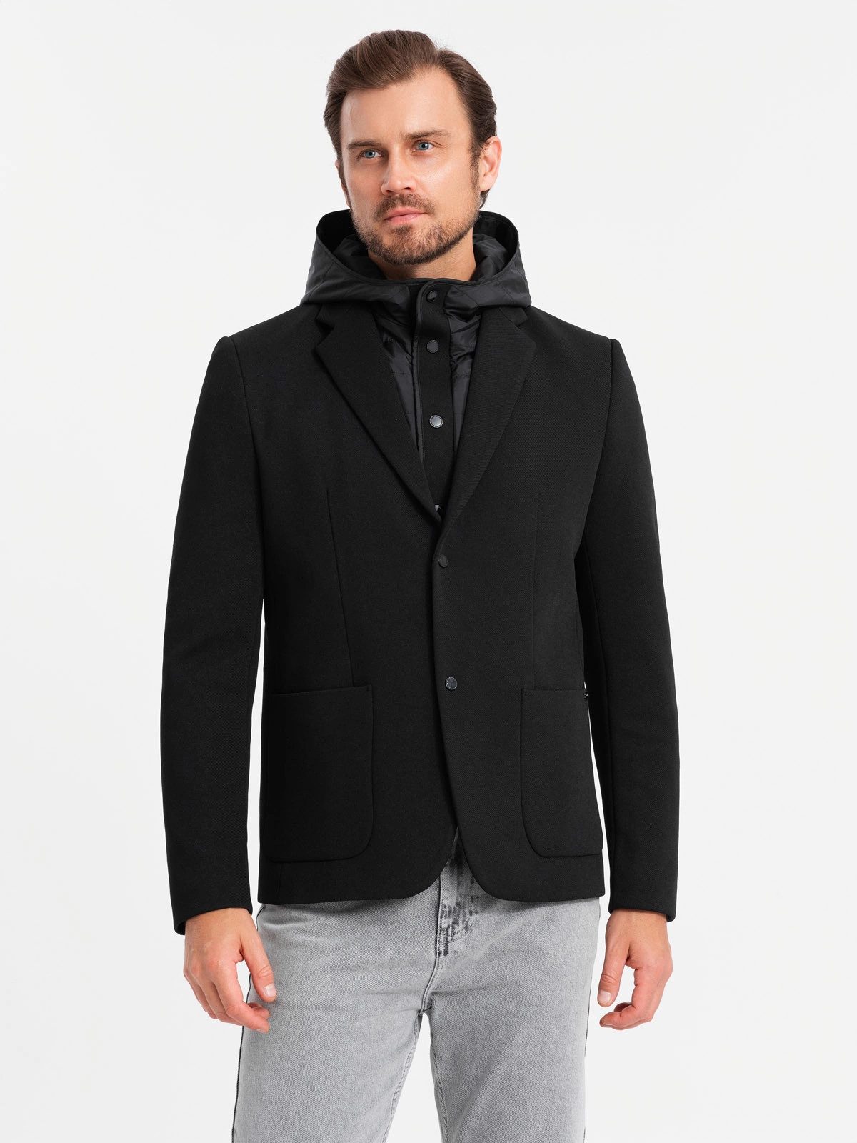 OMBRE Sakko mit Kapuze Herrensakko mit günstig online kaufen