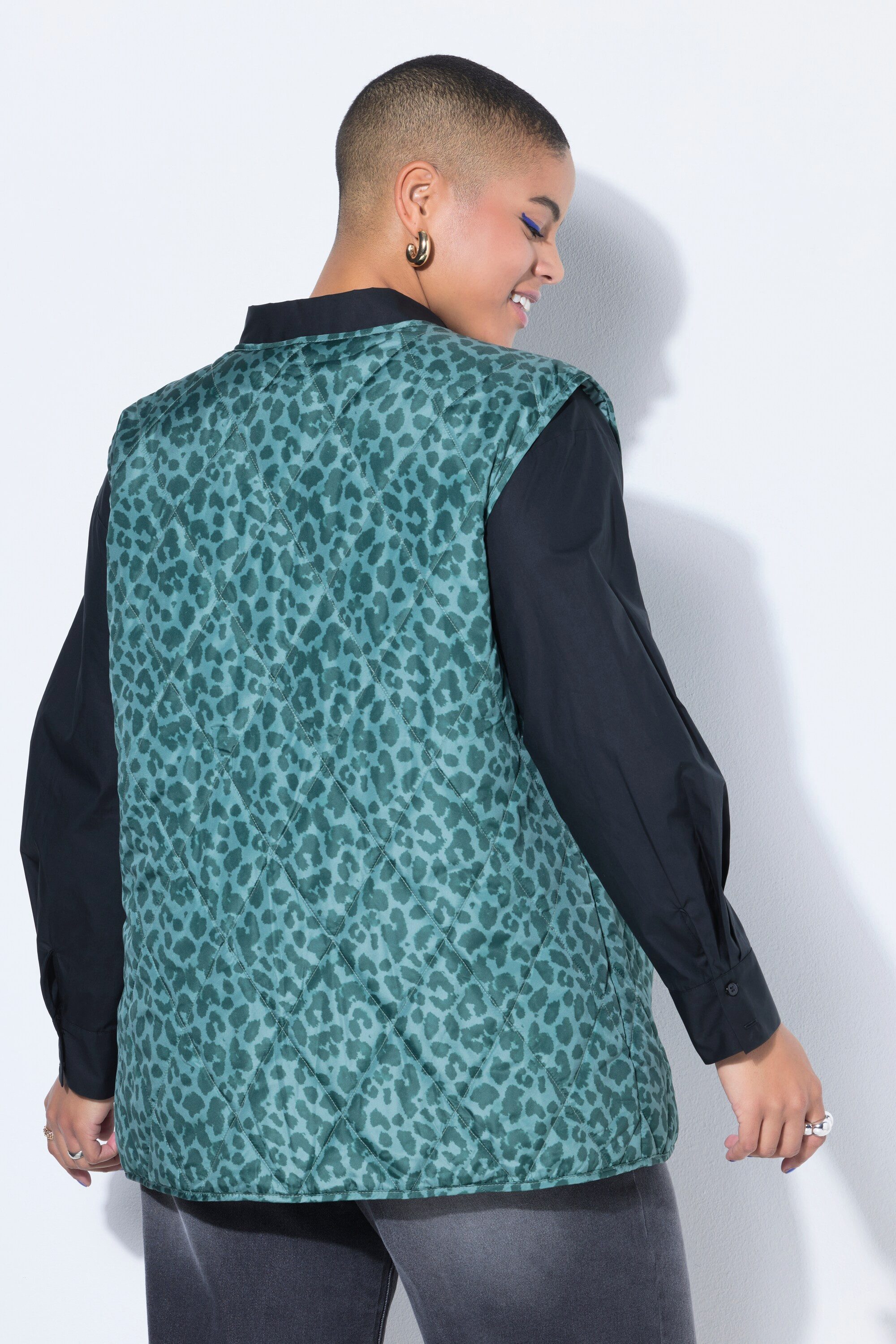 Studio Untold Steppweste Steppweste Oversize Shape Lightstepp Leo