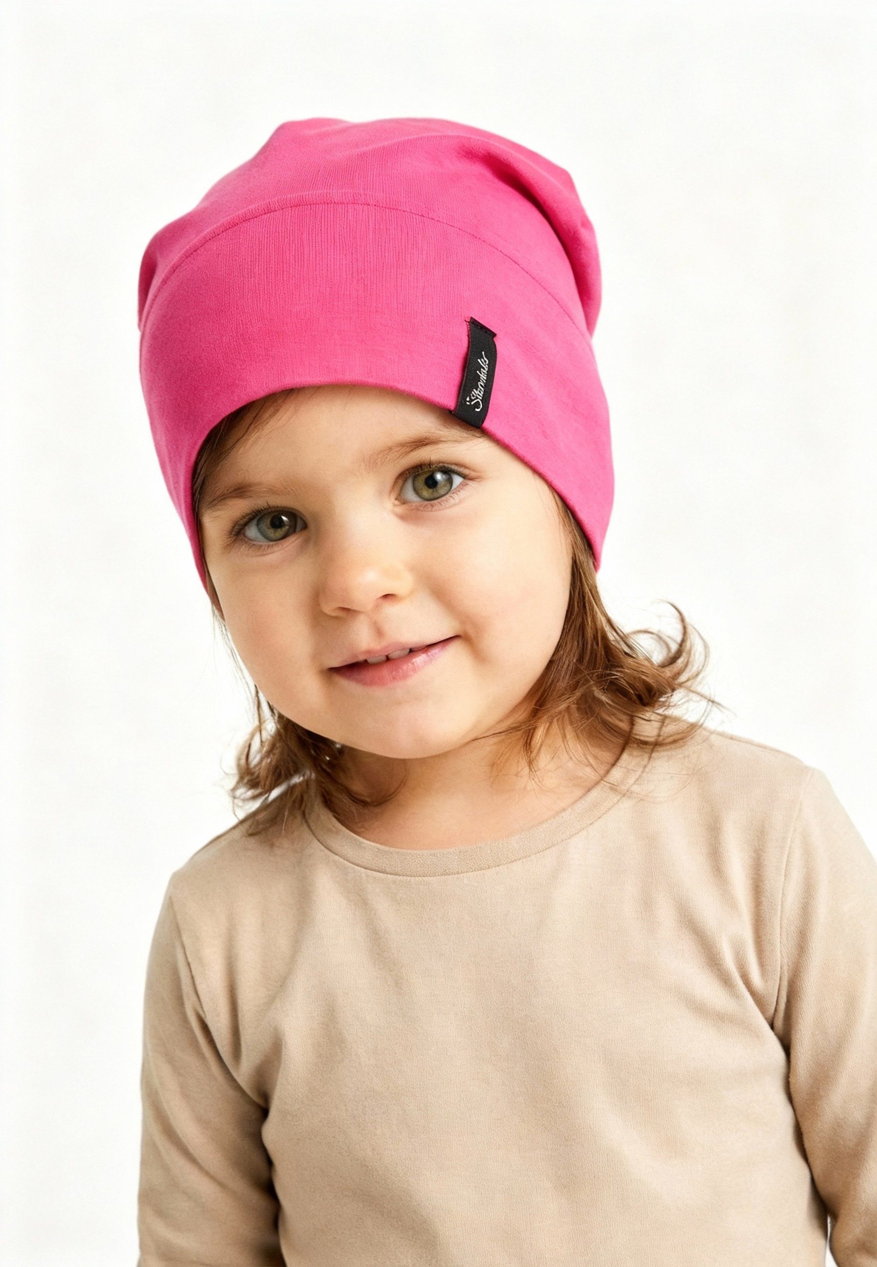 Sterntaler® Beanie OCS Beanie uni (1-St) Kindermütze aus Singlejersey unifarben