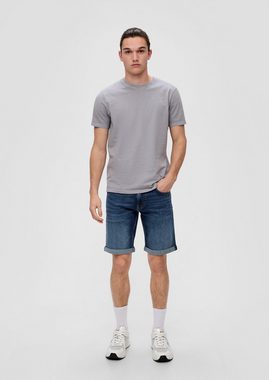 QS Hose & Shorts Regular: Shorts im Denim-Look Waschung