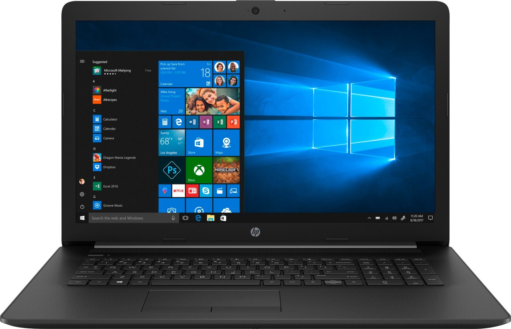 HP 17-by2205ng Notebook (43,9 cm/17,3 Zoll, Intel Celeron, UHD Graphics ...