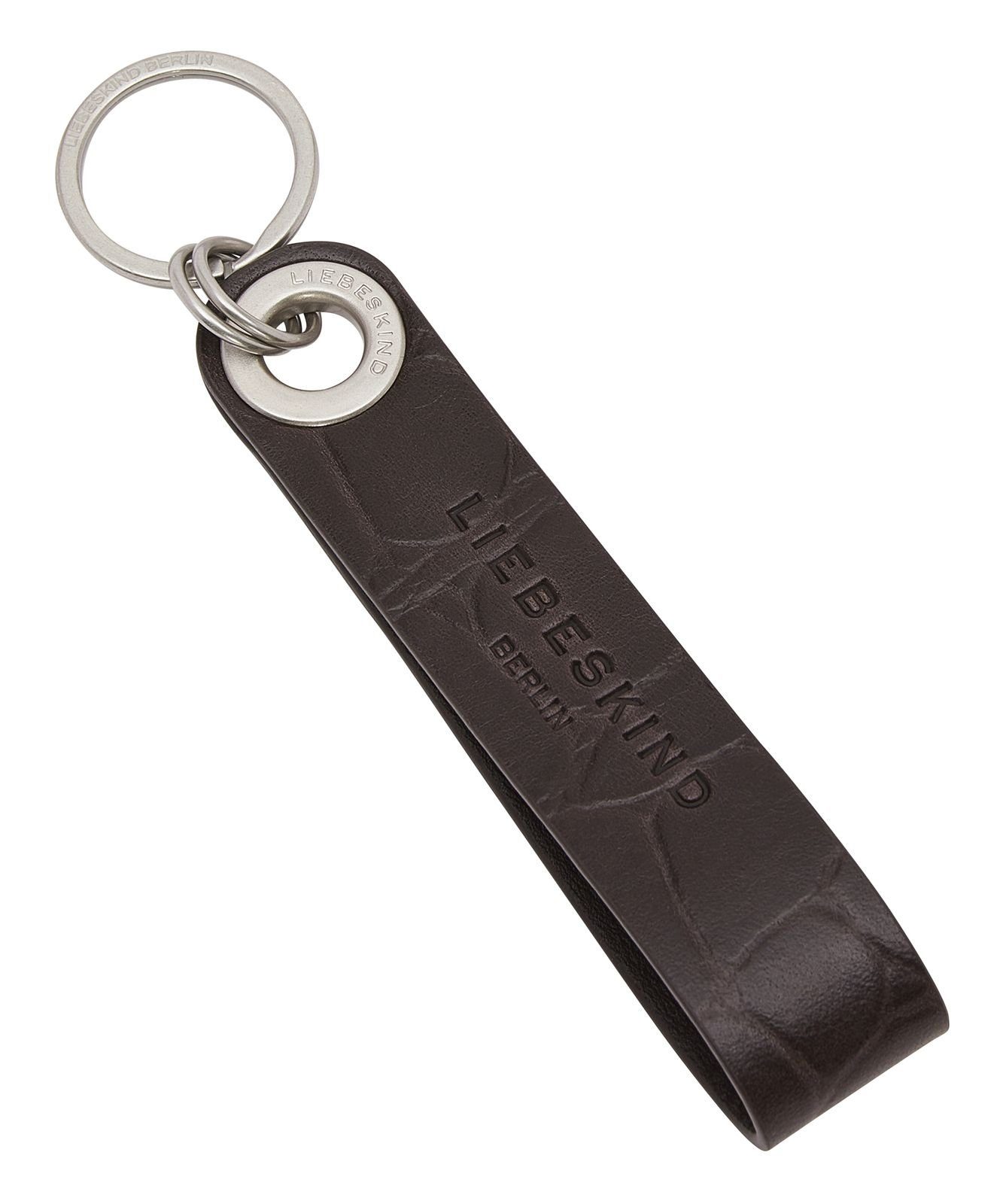 Liebeskind Berlin Schlüsselanhänger Croco Keyring Cacao