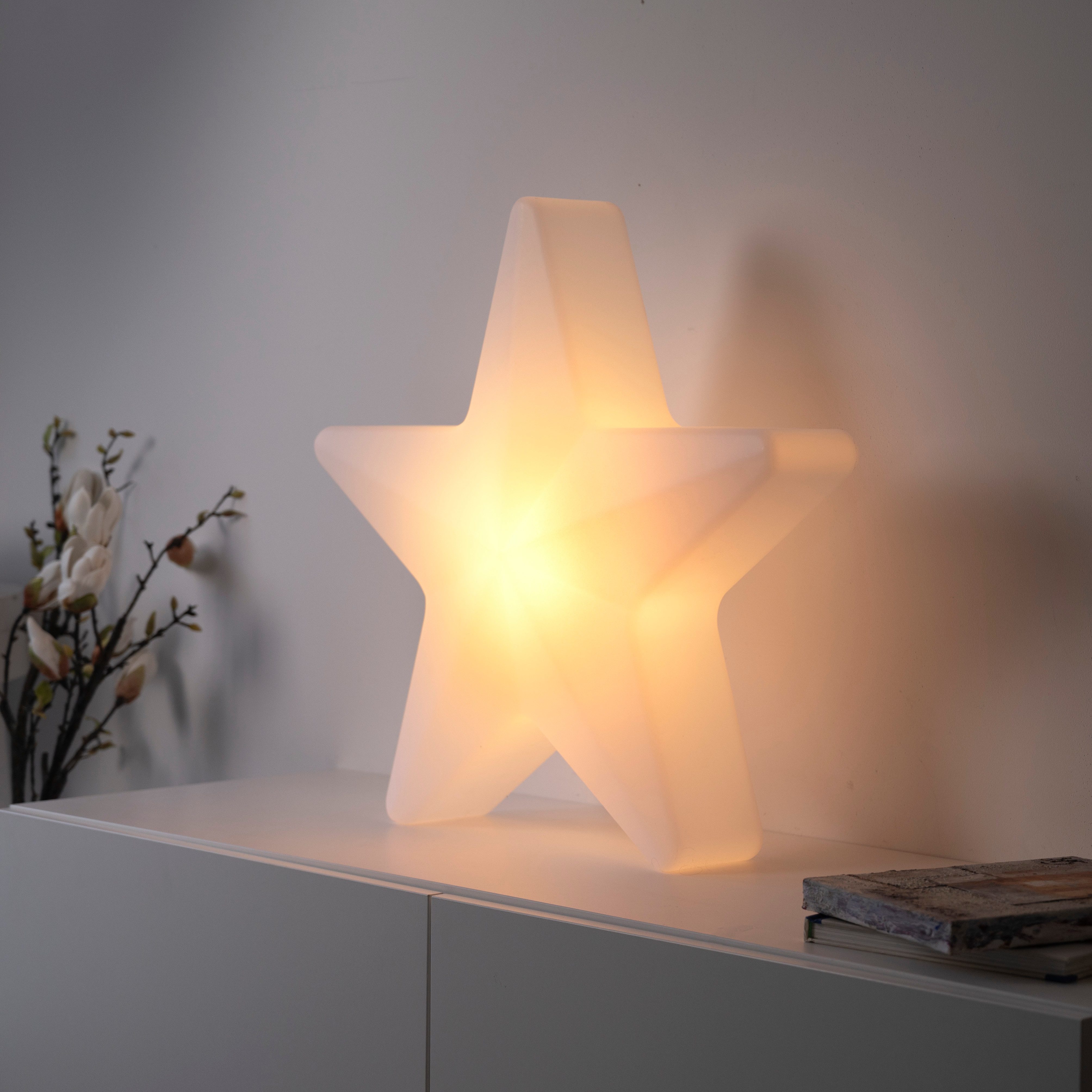 JUST LIGHT LED Gartenleuchte AKKU STAR, RGB, LED fest integriert, RGB, Akkubetrieben, IP44, Dimmbar über Infrarot-Fernbedienung, RGB+W