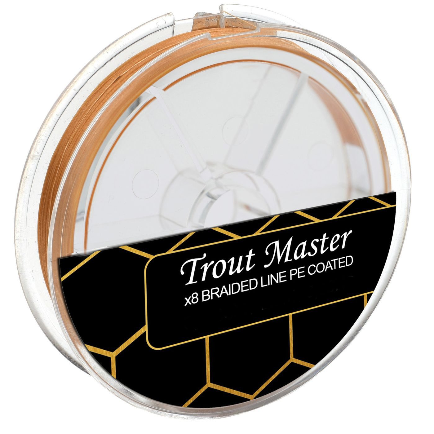 Trout Master Angelschnur Trout Master Fine Gold X8 PE 0,10mm 8,2kg - 120m Angelschnur, (120-St)