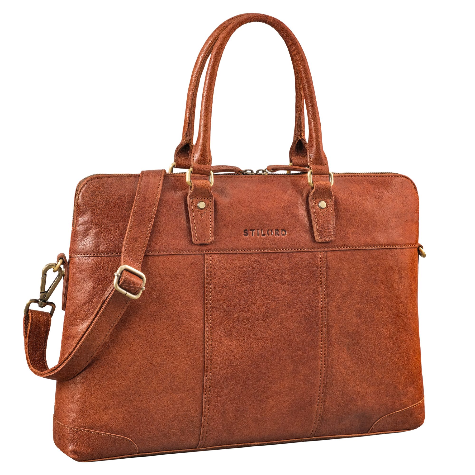 Handtasche "Charlize" Moderne Leder Business Laptoptasche 13 - 15.6 Zoll Damen