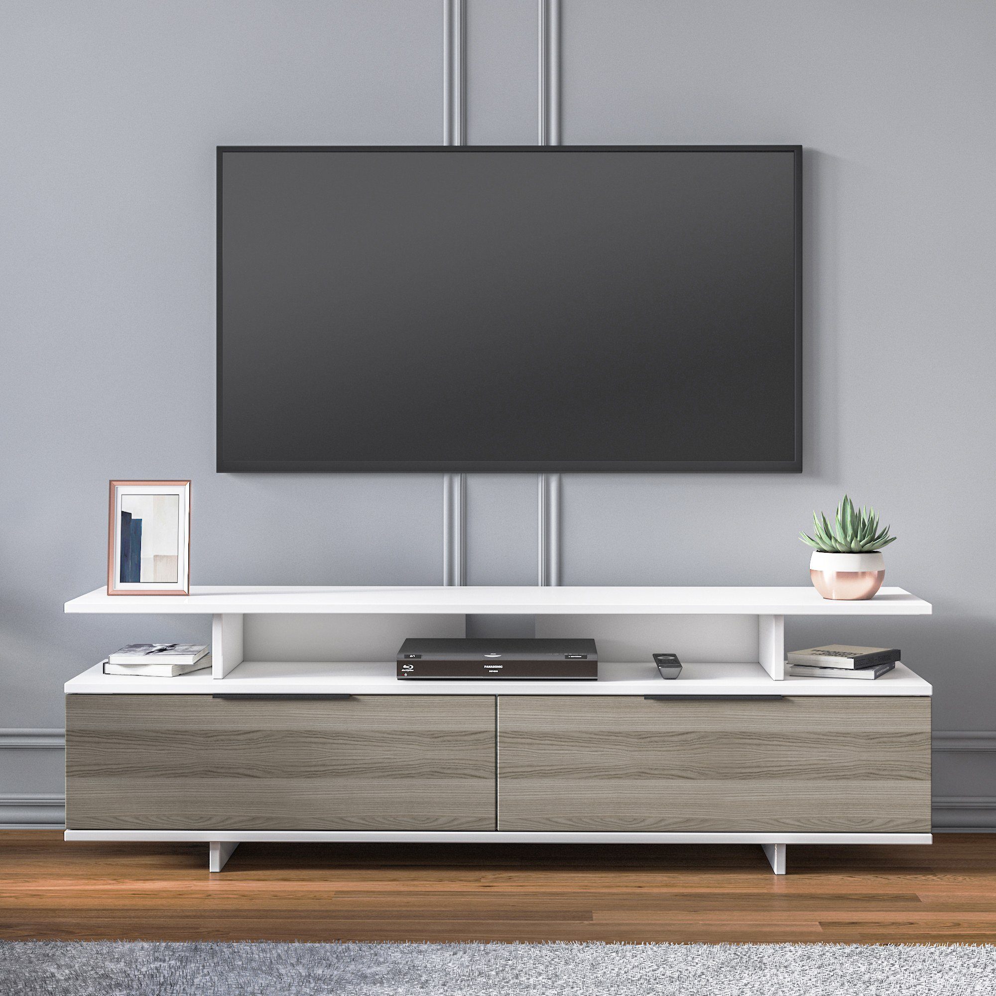 Skye Decor TV-Schrank Schränke, 47x150x35 cm, 100% Melaminbeschichtete Partikelplatte