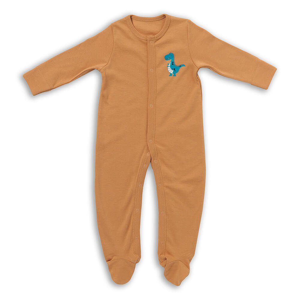 Schlummersack Schlafanzug zertifiziert Pack Jurassic Baby-Schlafanzug 2er langarm Bio OEKO-TEX