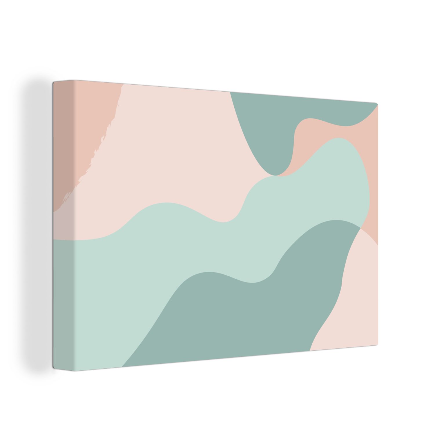 OneMillionCanvasses® Leinwandbild Sommer - Formen - Abstrakt, (1 St), Wandbild Leinwandbilder, Aufhängefertig, Wanddeko, 30x20 cm