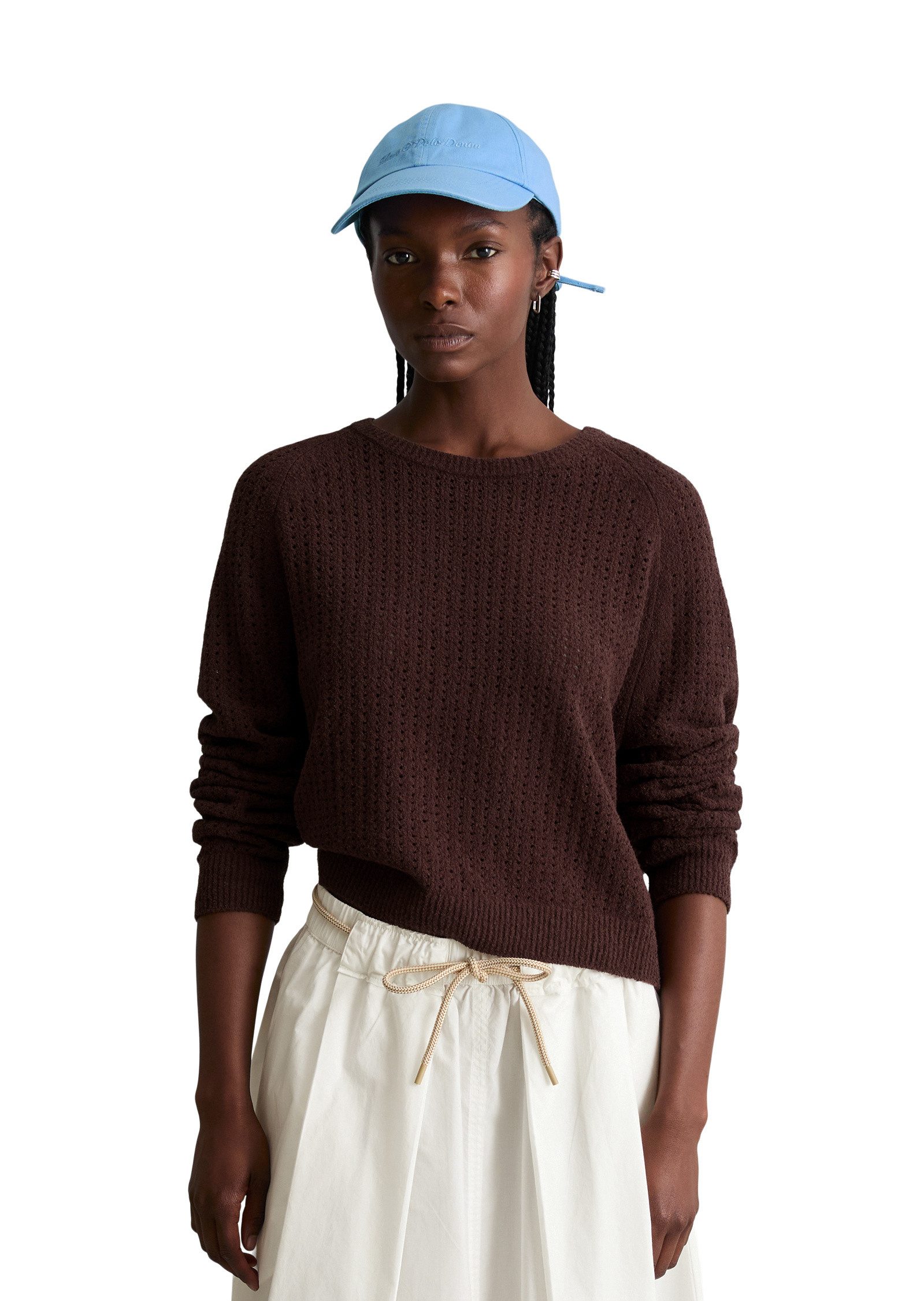 Marc O'Polo DENIM Strickpullover aus weichem Organic Cotton-Mix