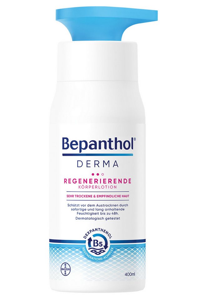 Bepanthol Körperlotion Regenerierende Körperlotion, schützt vor Austrocknen durch lang anhaltende Feuchtigkeit bis zu 48h