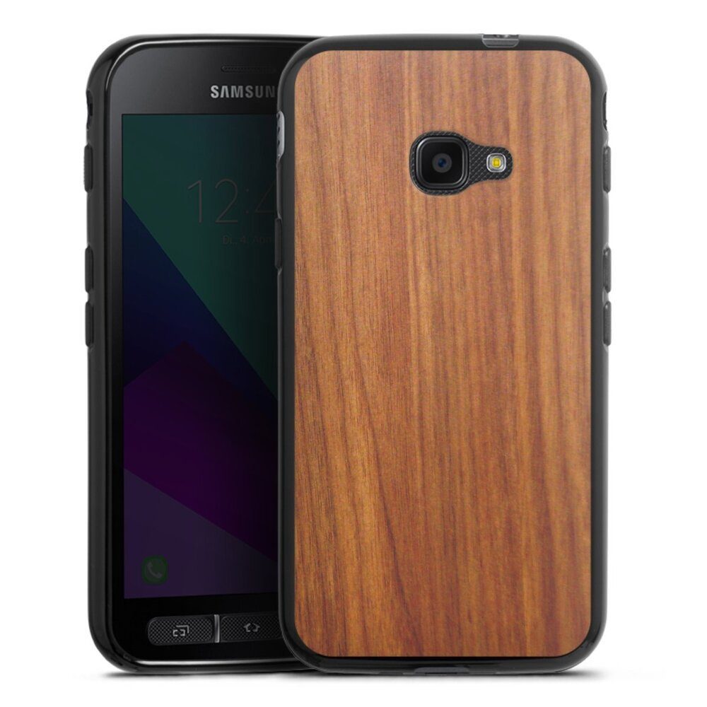 DeinDesign Handyhülle Holzoptik Lärche Holz Lärche, Samsung Galaxy Xcover 4  Silikon Hülle Bumper Case Handy Schutzhülle