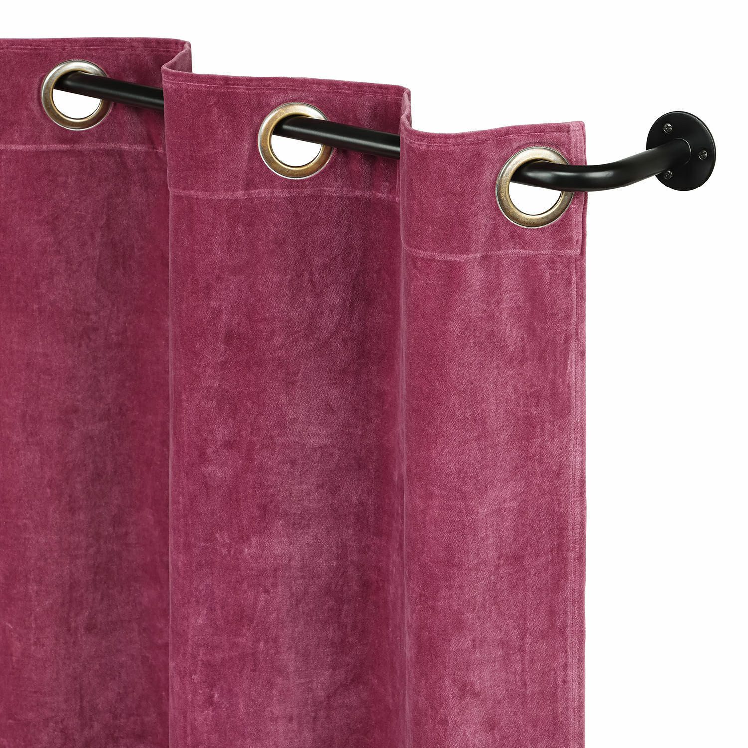 Mirabeau Gardinenstange Eck-Gardinenstange mit Halter Belarune schwarz, Ø 0 mm, Eisen