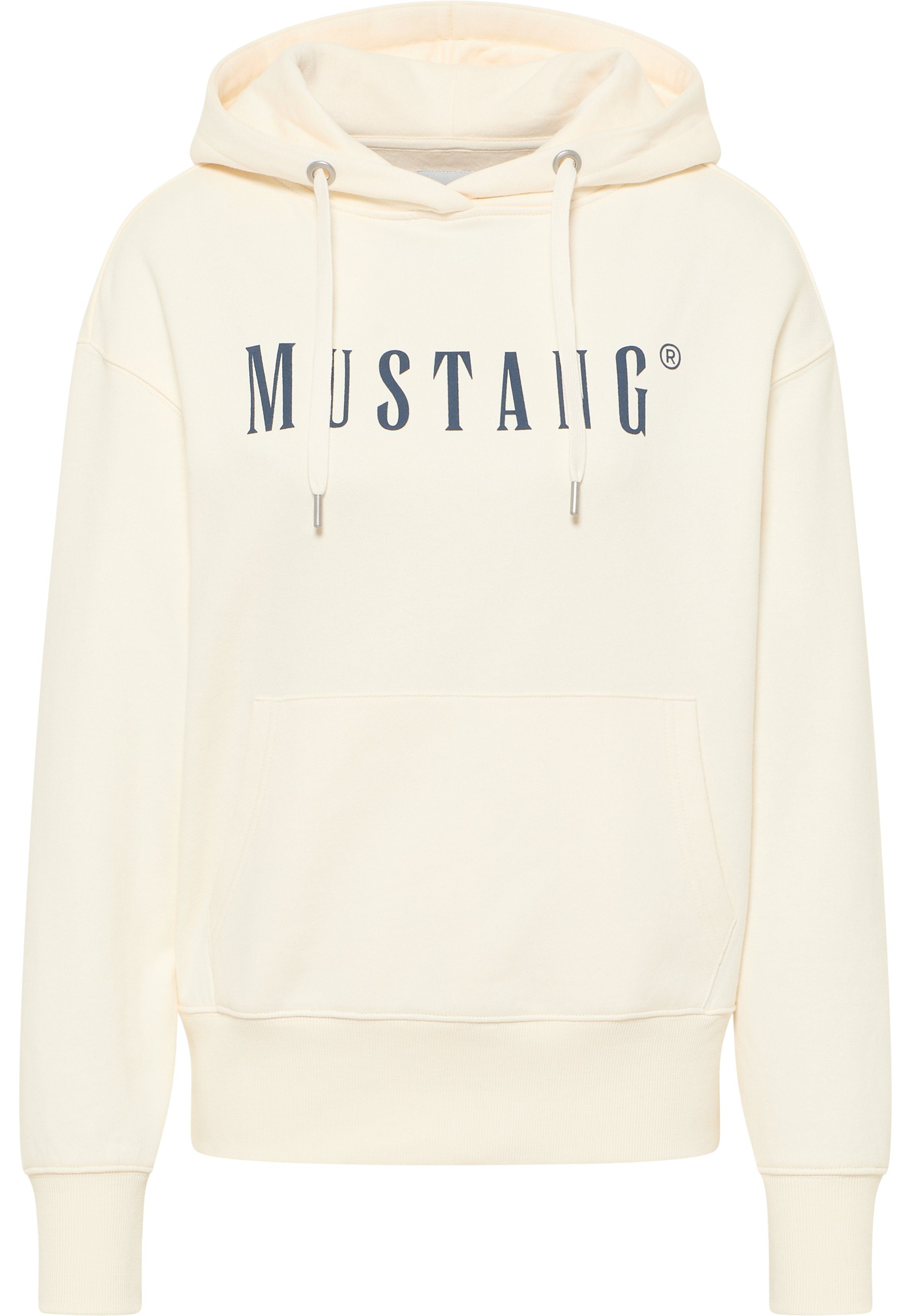 MUSTANG Kapuzensweatshirt Style Bianca Logo H weiß