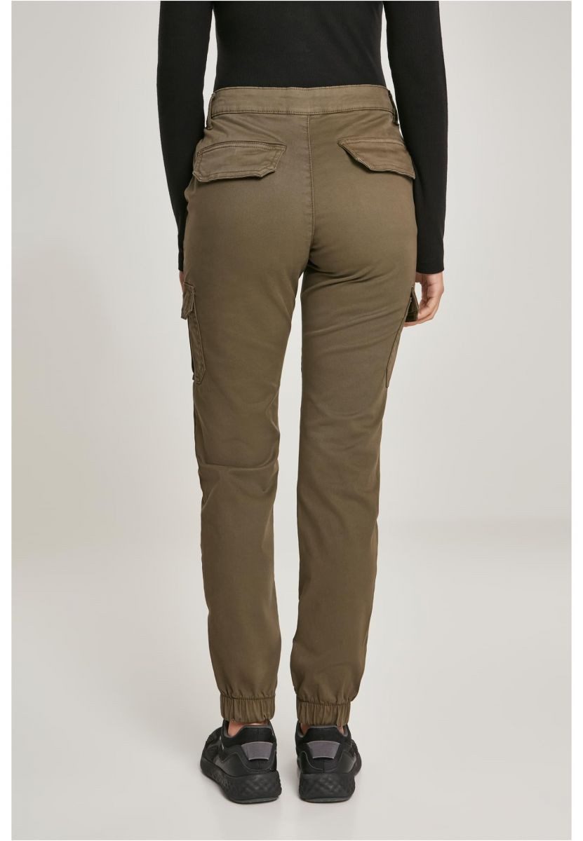 URBAN CLASSICS Funktionshose Ladies High Waist Cargo Pants