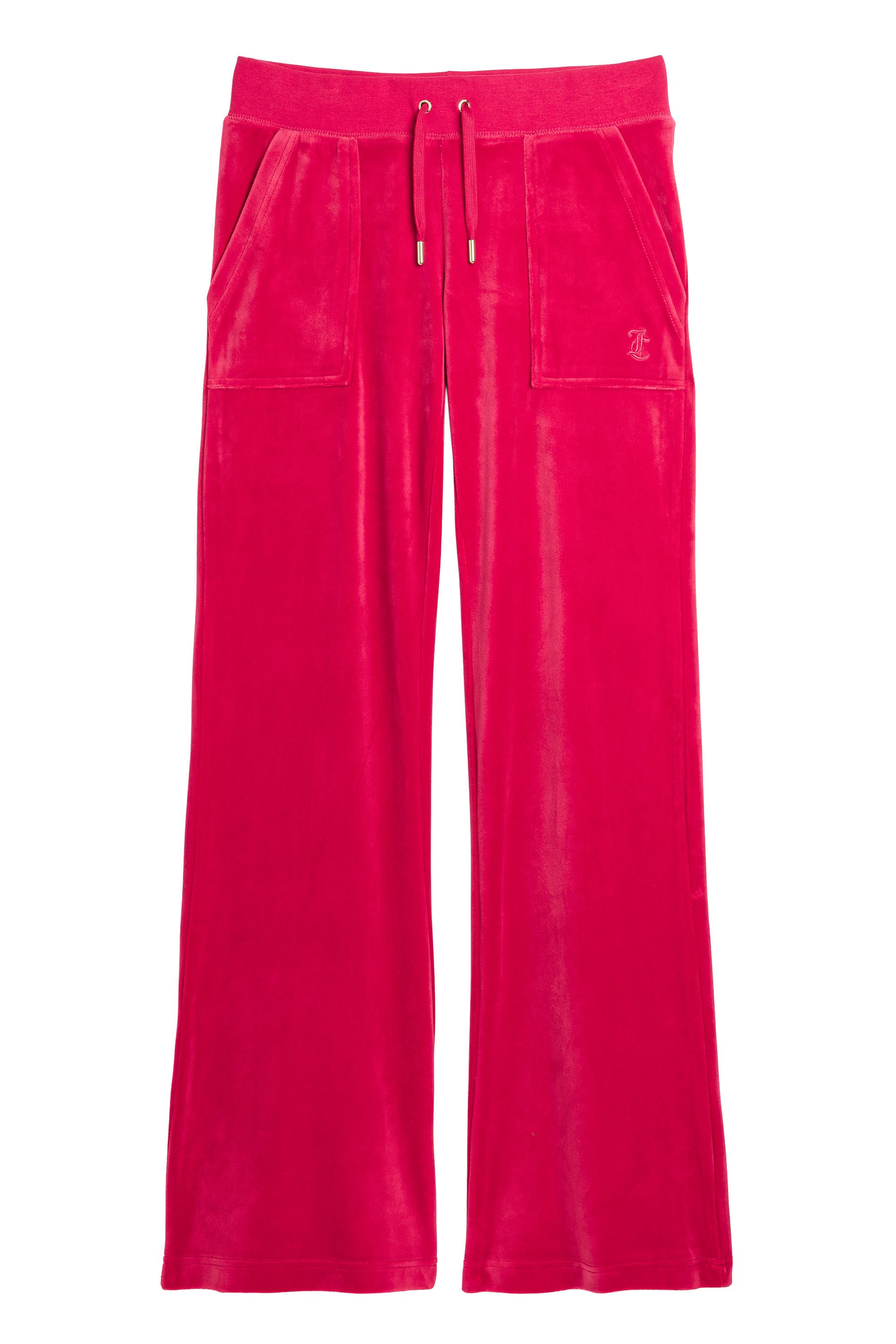 Juicy Couture Sweathose LAYLA LOW RISE POCKET GOLD HARDWARE Damen Trainingshose Damen, Sweathose, Velour, Jogginghose mit Glitzer, Sale
