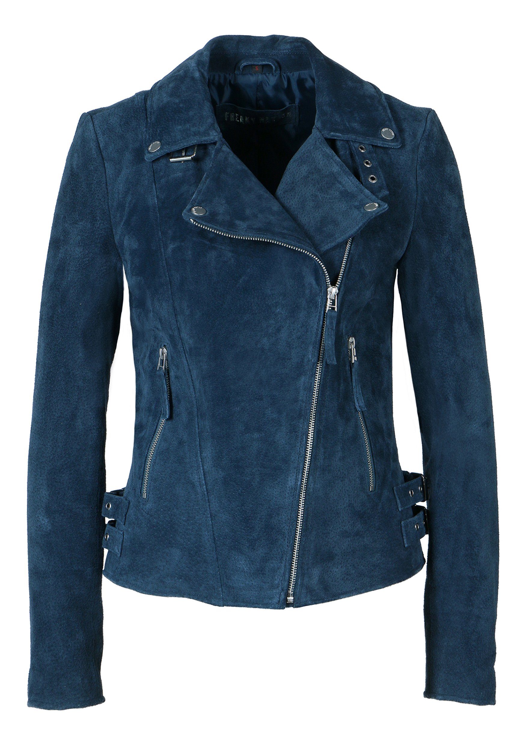 Freaky Nation Lederjacke Driver-FN blau Taxi